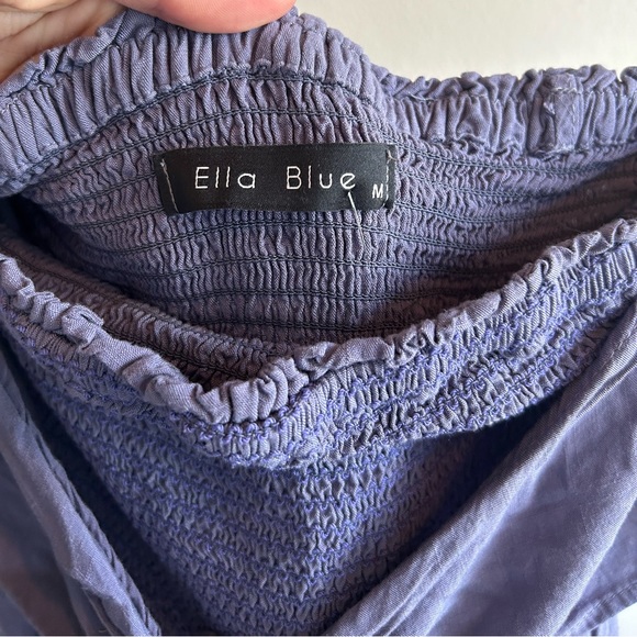 Ella blue front toe romper - Picture 2 of 4